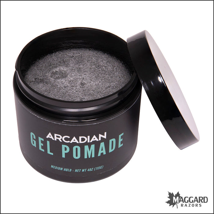 Arcadian Gel Pomade Medium Hold Artisan Pomade, 4oz