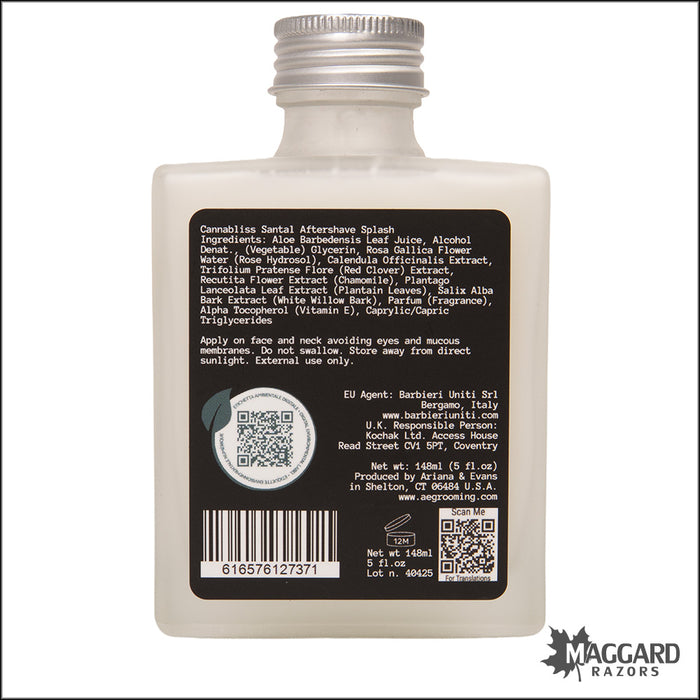 Ariana and Evans Cannabliss Santal Aftershave Splash, 5oz