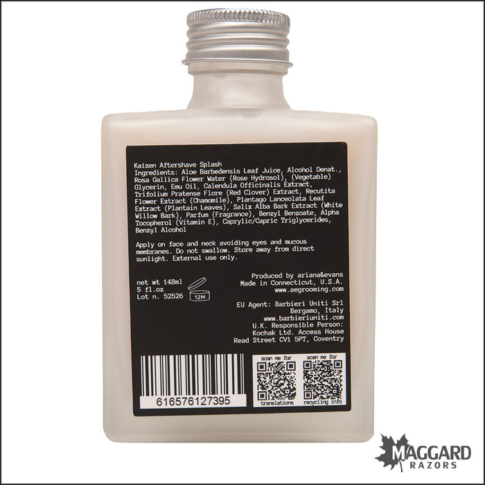 Ariana and Evans Kaizen Aftershave Splash, 5oz