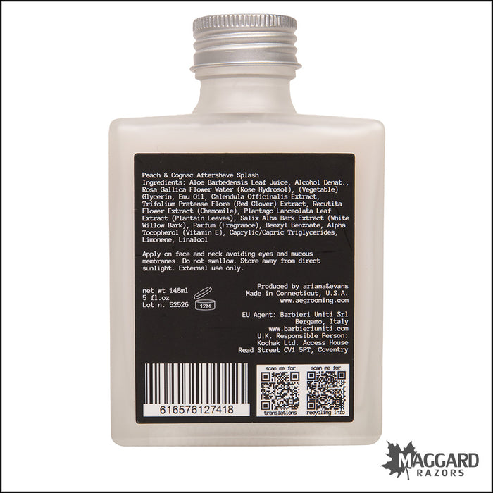 Ariana and Evans Peach and Cognac Aftershave Splash, 5oz
