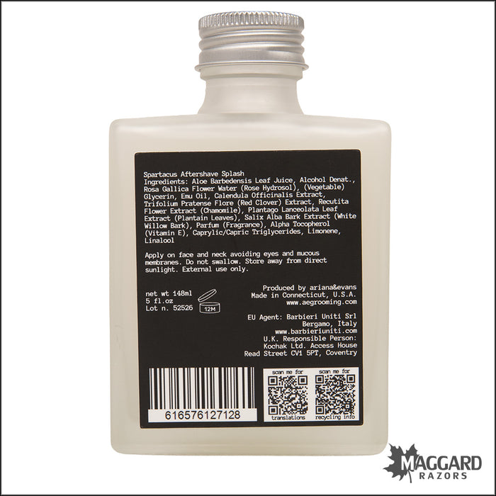 Ariana and Evans Spartacus Aftershave Splash, 5oz