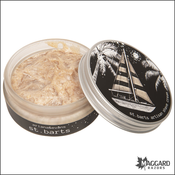 Ariana and Evans St. Barts Artisan Shaving Cream, 6oz