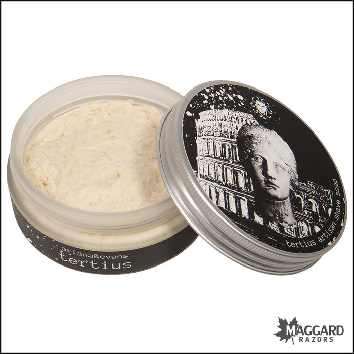 Ariana and Evans Tertius Artisan Shaving Soap, 5oz - Ultima 2 Base
