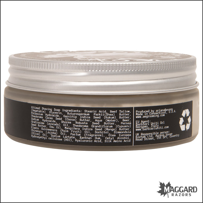 Ariana and Evans The Undersea Artisan Shaving Soap, 5oz - Ultima 2 Base
