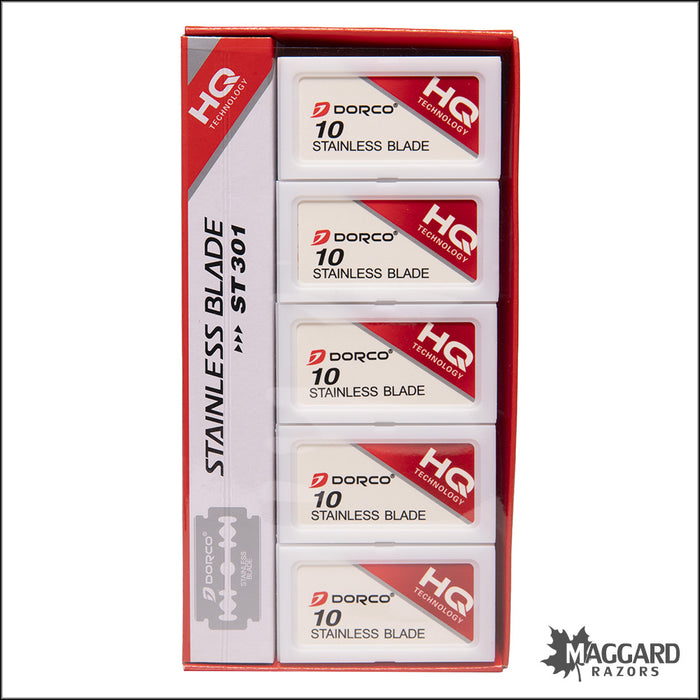 Dorco ST301 Stainless Steel Double Edge Blades
