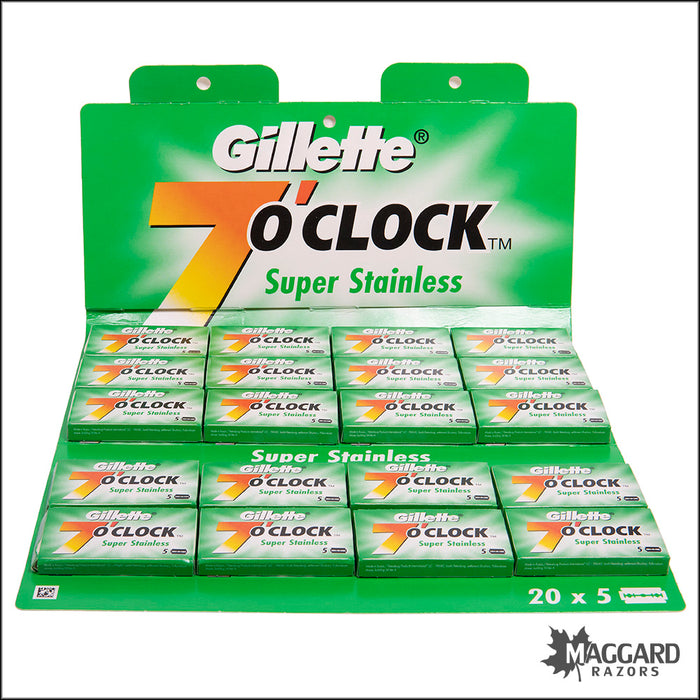 Gillette 7 O’Clock Super Stainless DE Safety Razor Blades