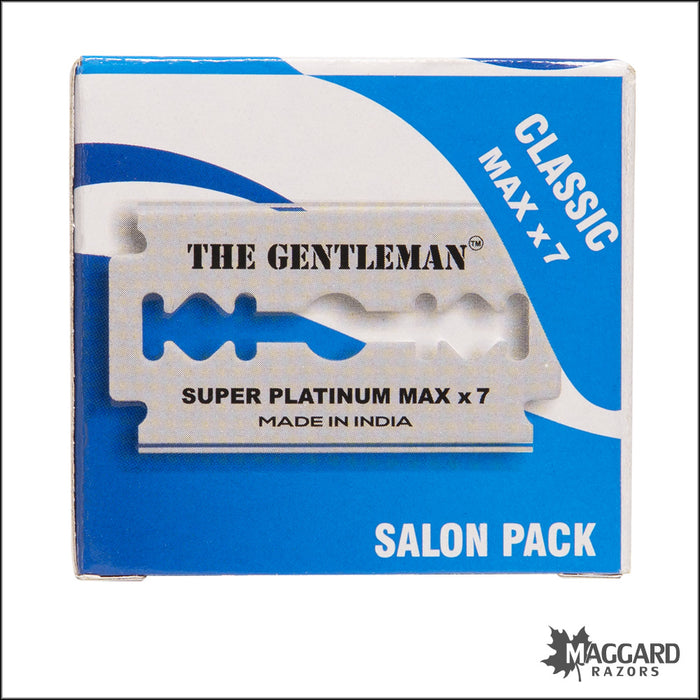 The Gentleman Super Platinum Stainless Steel Double Edge Safety Razor Blades