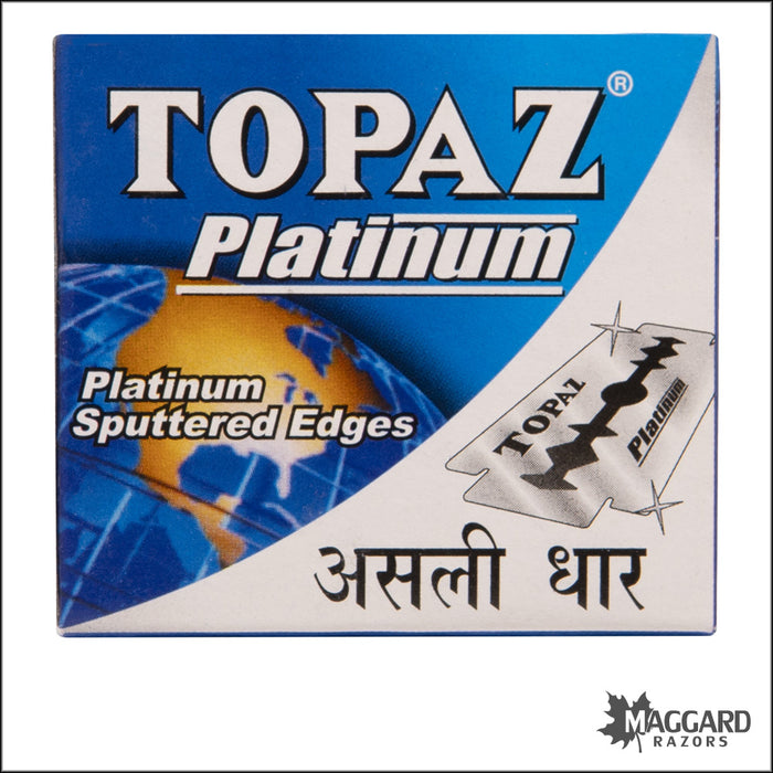 Topaz Platinum Double Edge Safety Razor Blades