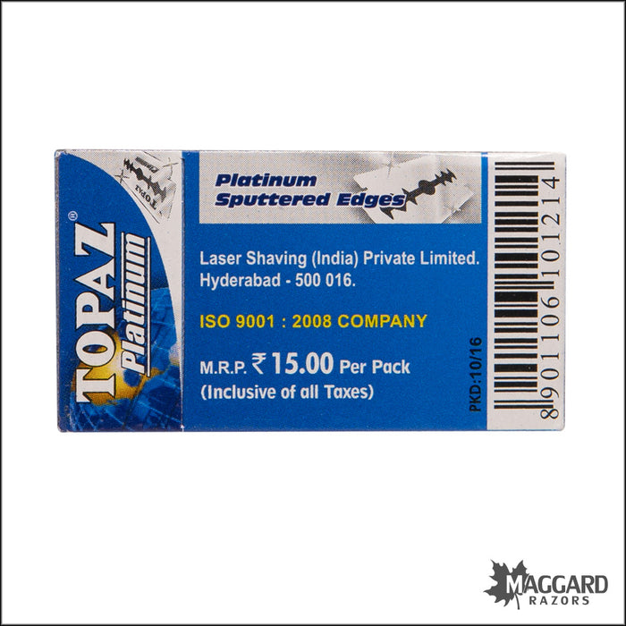 Topaz Platinum Double Edge Safety Razor Blades