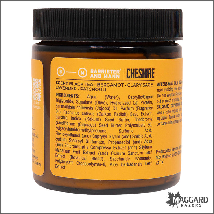 Barrister and Mann Cheshire Aftershave Balm, 3.75oz
