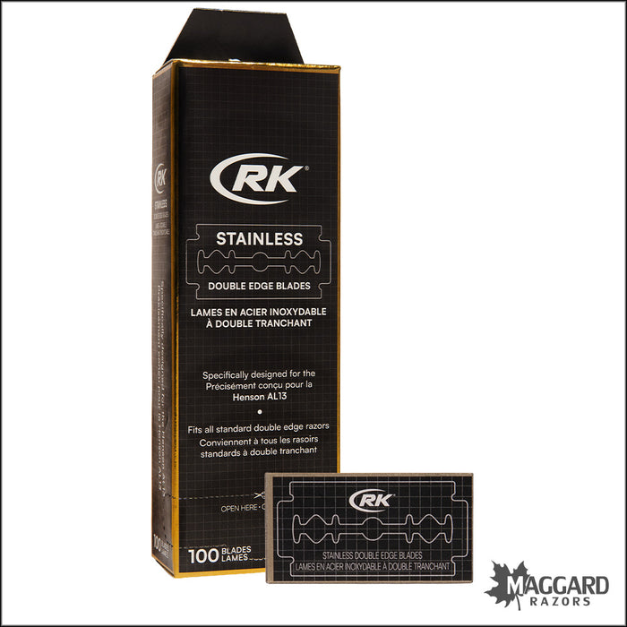 RK Shaving Stainless DE Safety Razor Blades
