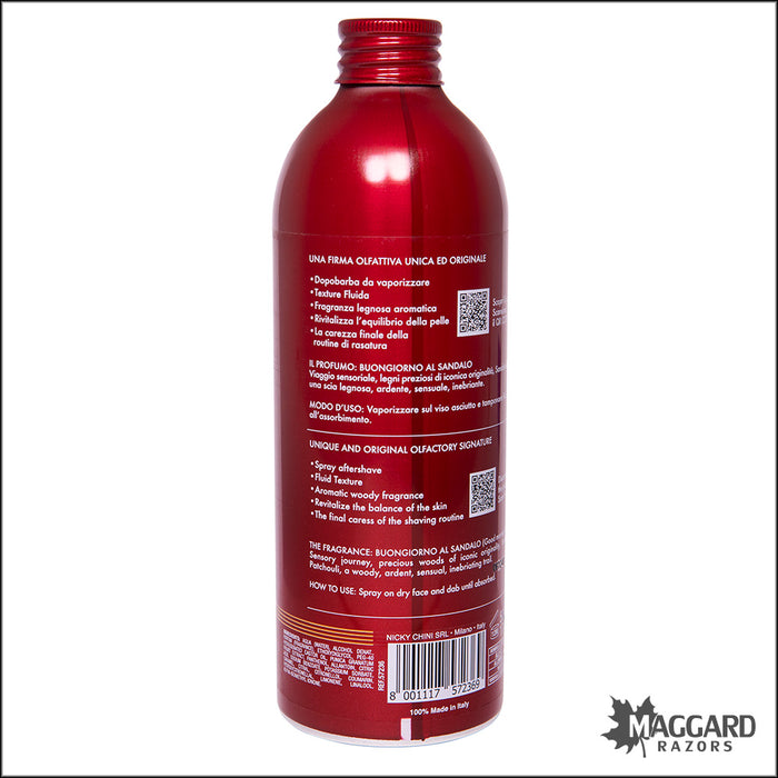 Cella Milano Professionale Buongiorno Al Sandalo Aftershave Splash, 500ml