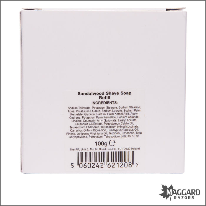 D.R. Harris Sandalwood Shaving Soap Refill, 100g