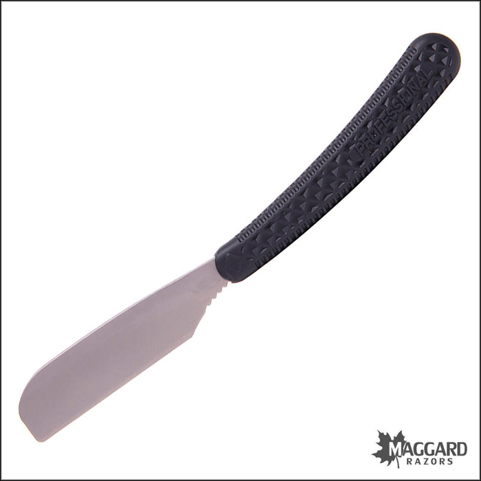 Feather Artist Club SR Kamisori Fixed Straight Razor Shavette, Black Handle