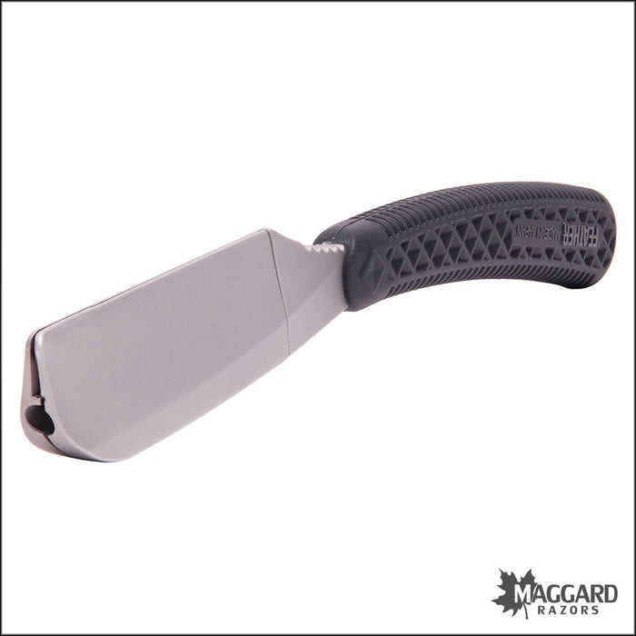 Feather Artist Club SR Kamisori Fixed Straight Razor Shavette, Black Handle