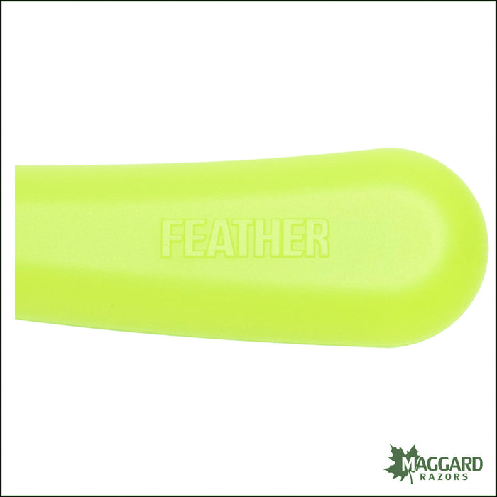 Feather Artist Club SS Fixed Straight Razor Shavette, Lime Handle