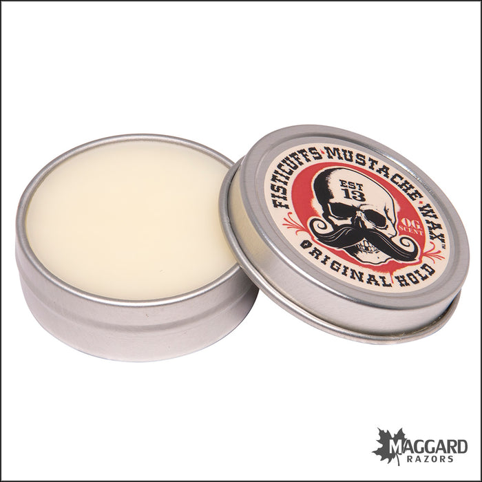 Fisticuffs Mustache Wax Original Hold, 1oz Tin - O.G. Scent