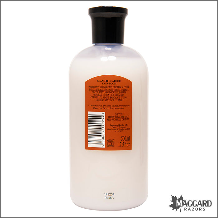 Geo F. Trumper Spanish Leather Skin Food 100, 200, or 500ml