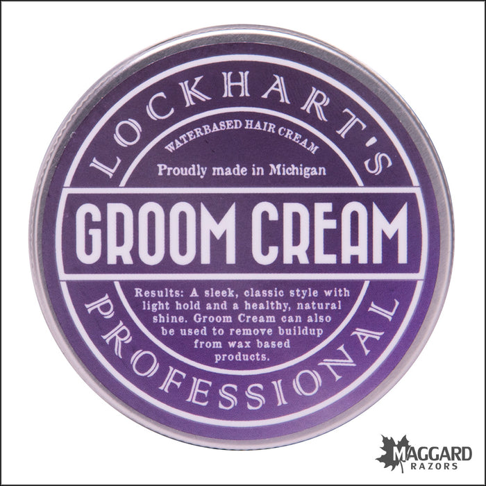 Lockhart's Professional Groom Cream, Artisan Made 3.4oz - Light Hold