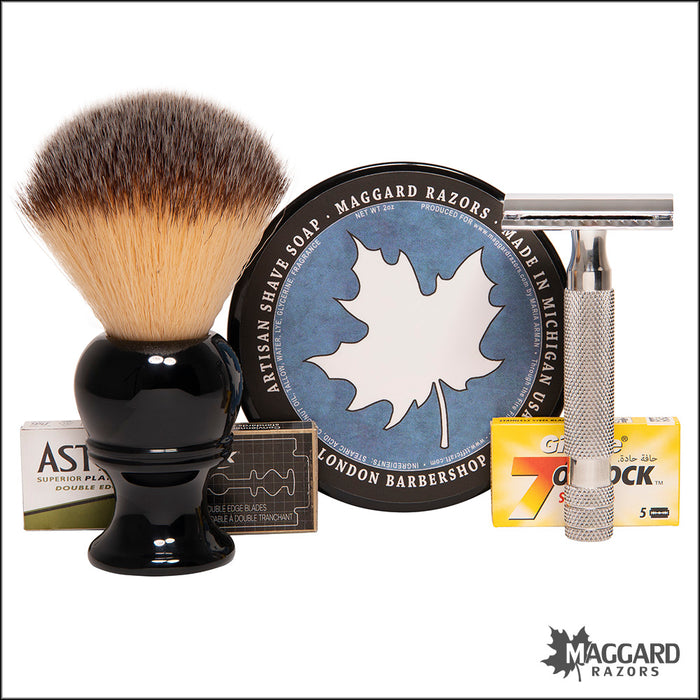 Maggard Razors Basic Traditional Wet Shaving Starter Kit