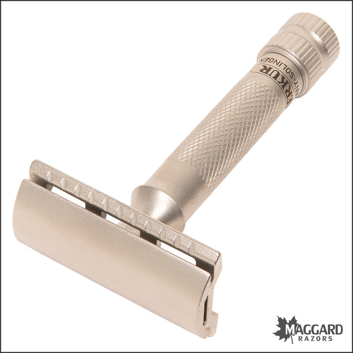 Merkur 34 INOX Satin Finish Machined Stainless Steel DE Safety Razor, Model 34006