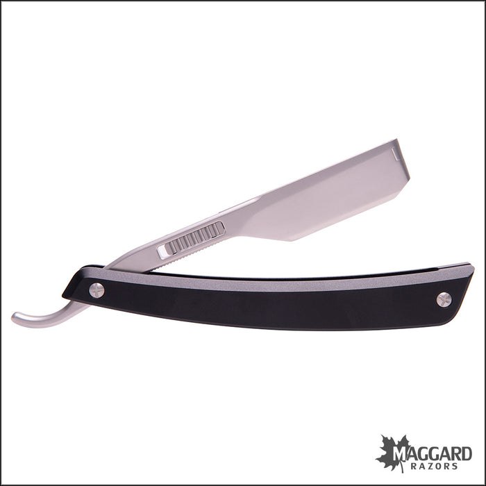 Muhle Enthusiast Pro Shavette Replaceable Blade Straight Razor with Black Scales - Made in Germany