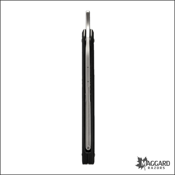 Muhle Enthusiast Pro Shavette Replaceable Blade Straight Razor with Black Scales - Made in Germany