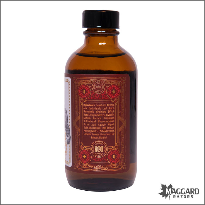 Noble Otter Soap Co. Queen Aftershave Splash, 4oz - Seasonal Release