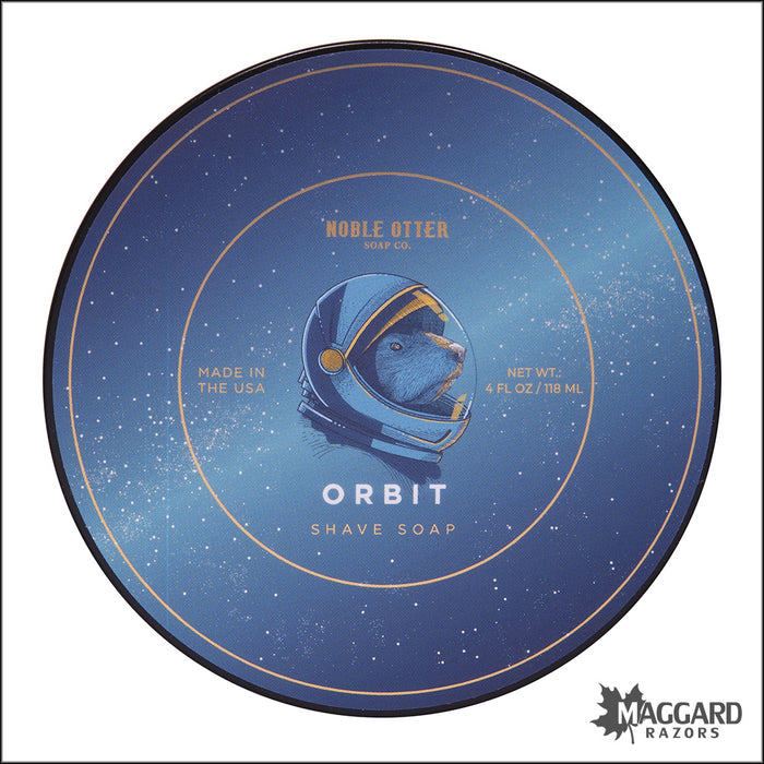 Noble Otter Soap Co. Orbit Artisan Shaving Soap, 4oz