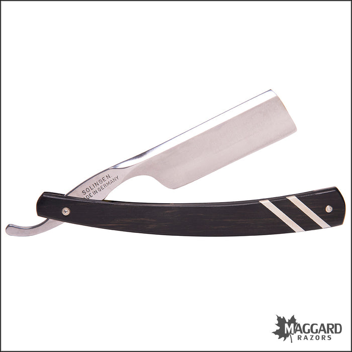 NEW Ralf Aust 123NPESI-FR-E-1 - 6/8" French Point, Ebony Handle with Silver Inlays, Professionally Honed