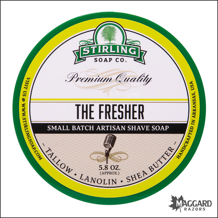 Stirling Soap Co. The Fresher Shaving Soap, 5.8oz - Seasonal Release