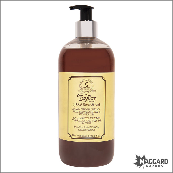 Taylor of Old Bond Street Sandalwood Bath and Shower Gel, 500ml