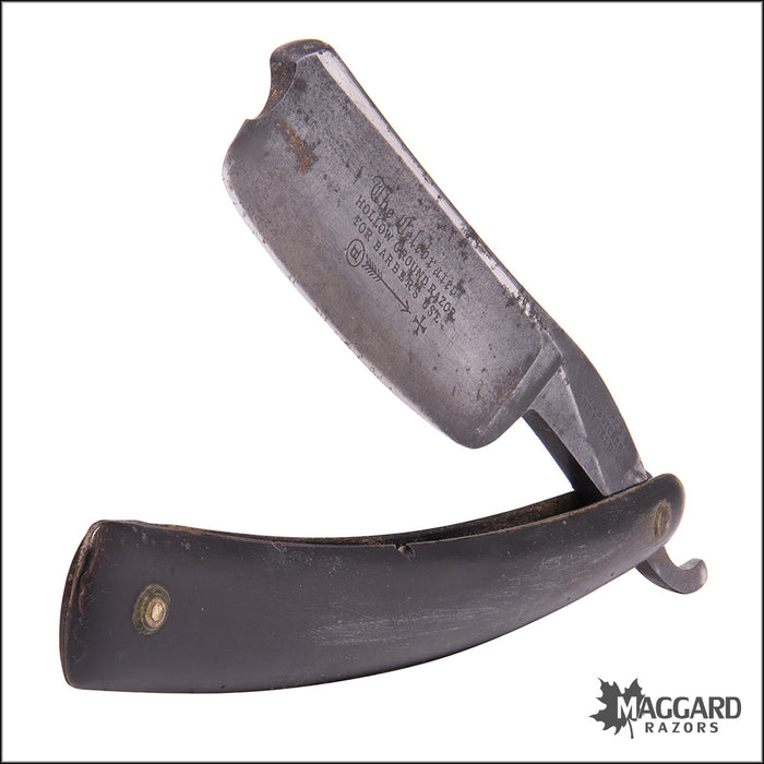#1040 Vintage Straight Razor - Wade & Butcher Celebrated for Barber's Use 9/8