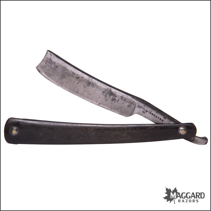 #1047 Vintage Straight Razor - W. Greaves 11/16