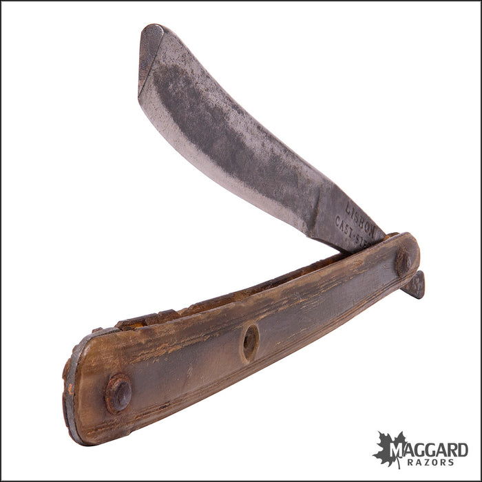 #1091 Vintage Straight Razor - LISBON ca. 1795, 5/8+