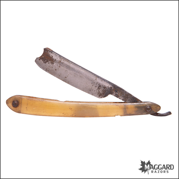#1115 Vintage Straight Razor - W. Greaves, 13/16+