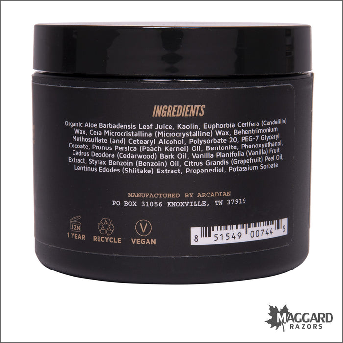 Arcadian Holy Shiitake Firm Hold Artisan Pomade, 4oz