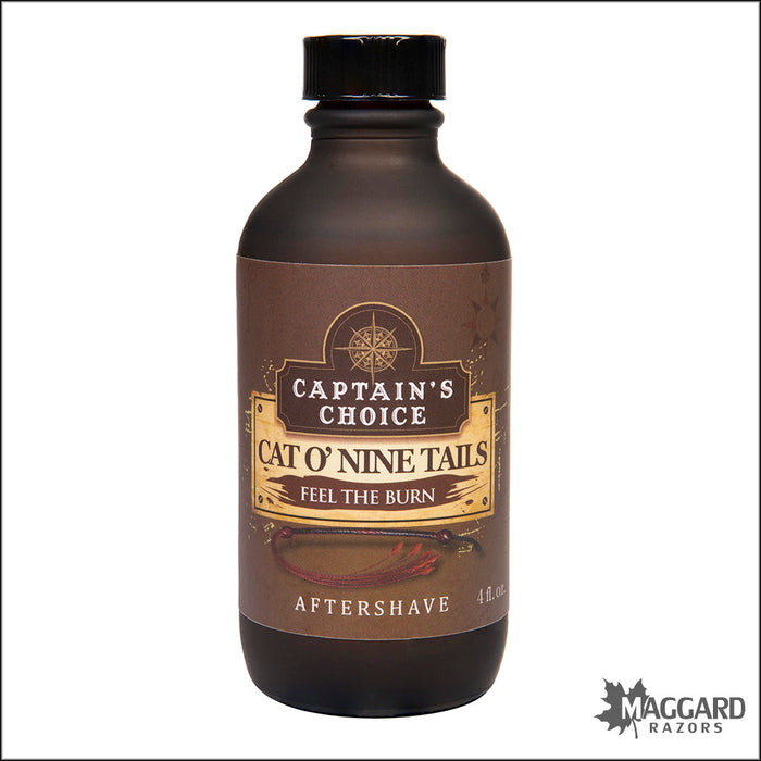 Captain's Choice Cat O' Nine Tails Artisan Aftershave Splash, 4oz