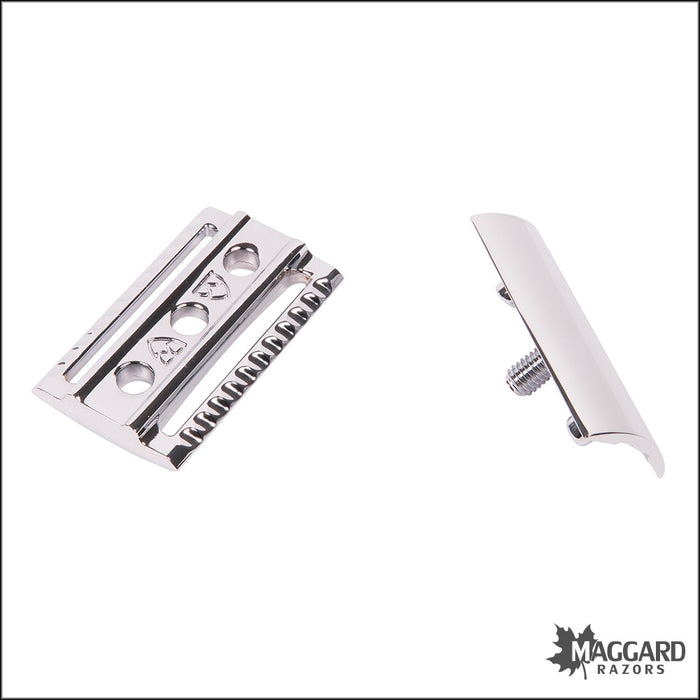 Edwin Jagger DE86RC14BL Black Rubber Coated DE Safety Razor