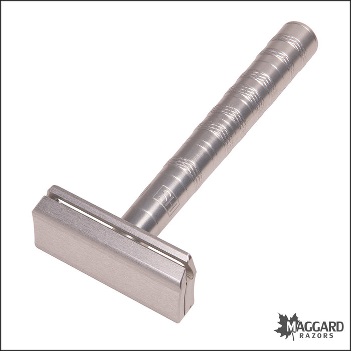 Henson Shaving AL13-M Aircraft Aluminum Machined DE Safety Razor, Medium Exposure