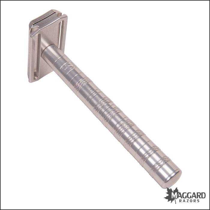 Henson Shaving AL13-M Aircraft Aluminum Machined DE Safety Razor, Medium Exposure