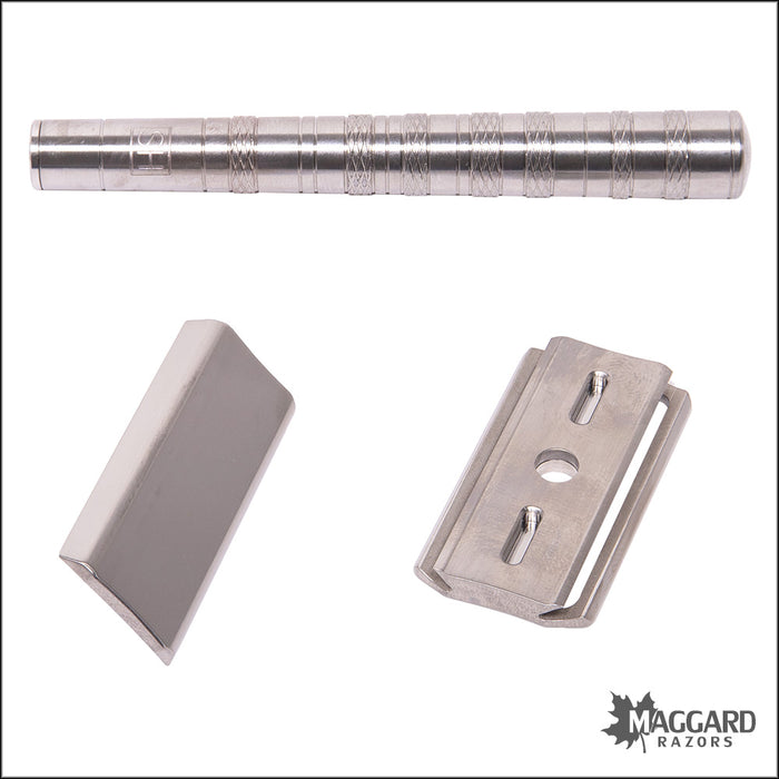 Henson Shaving Ti22 Titanium Machined DE Safety Razor, Medium Exposure