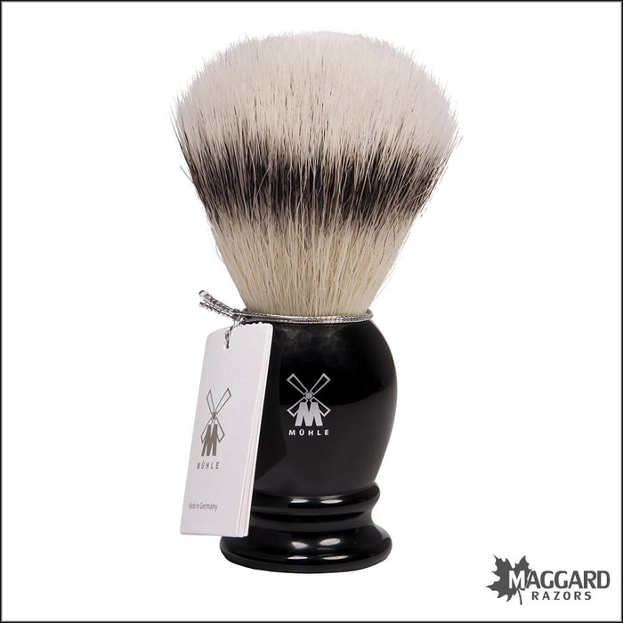 Muhle-33K256-Black-Resin-Silvertip-Fibre-Synthetic-Shaving-Brush-23mm