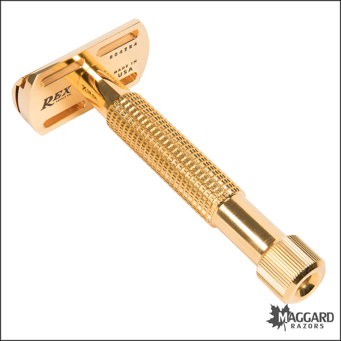 Rex Supply Co. The Envoy XL Deluxe Gold Closed Comb DE Safety Razor