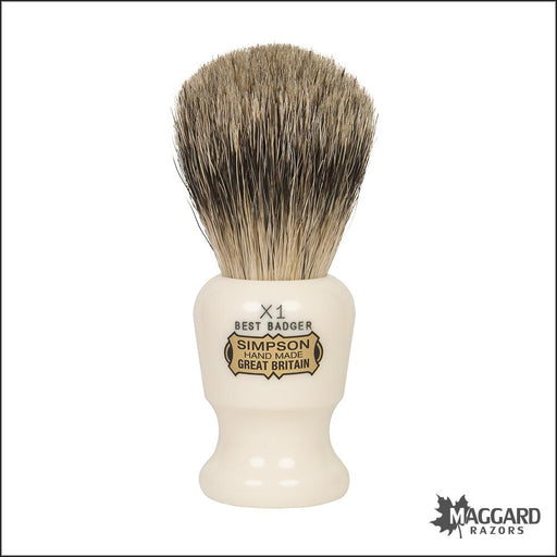 Simpsons-Commodore-X1-Best Badger-Shaving-Brush-19mm
