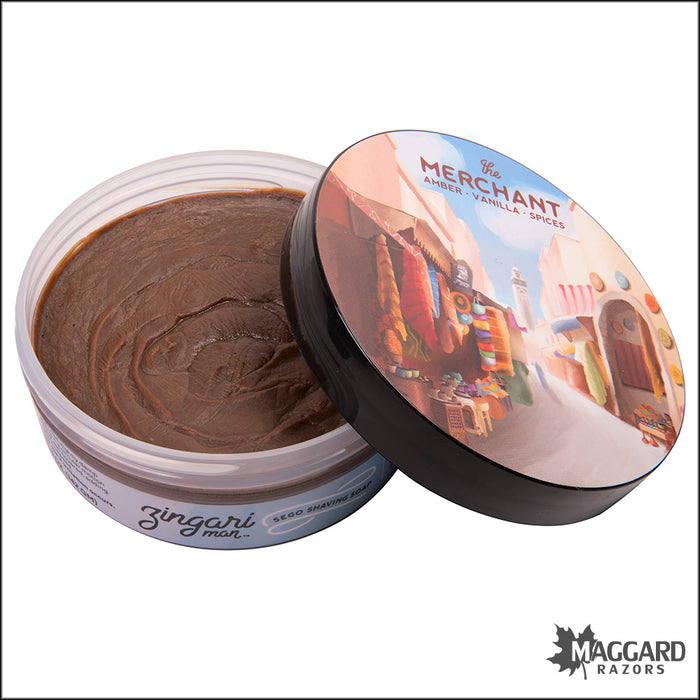 Zingari Man The Merchant Artisan Shaving Soap Sego Base, 5oz